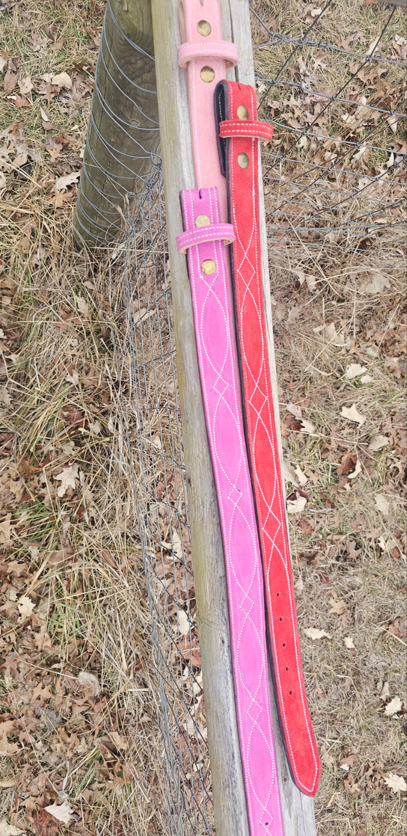 Suede & Stitched Belts