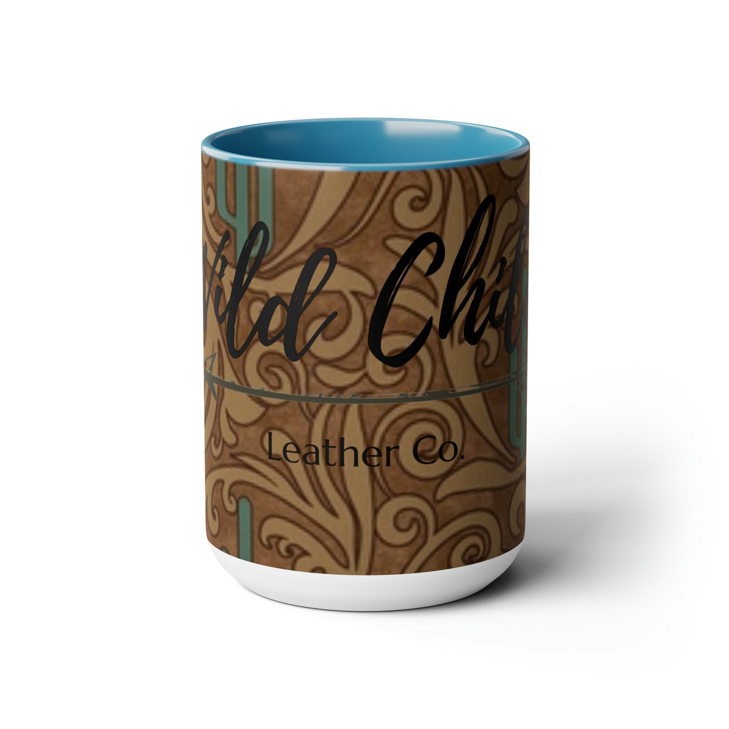 Wild Child Leather Co Two-Tone Coffee Mug, 15oz