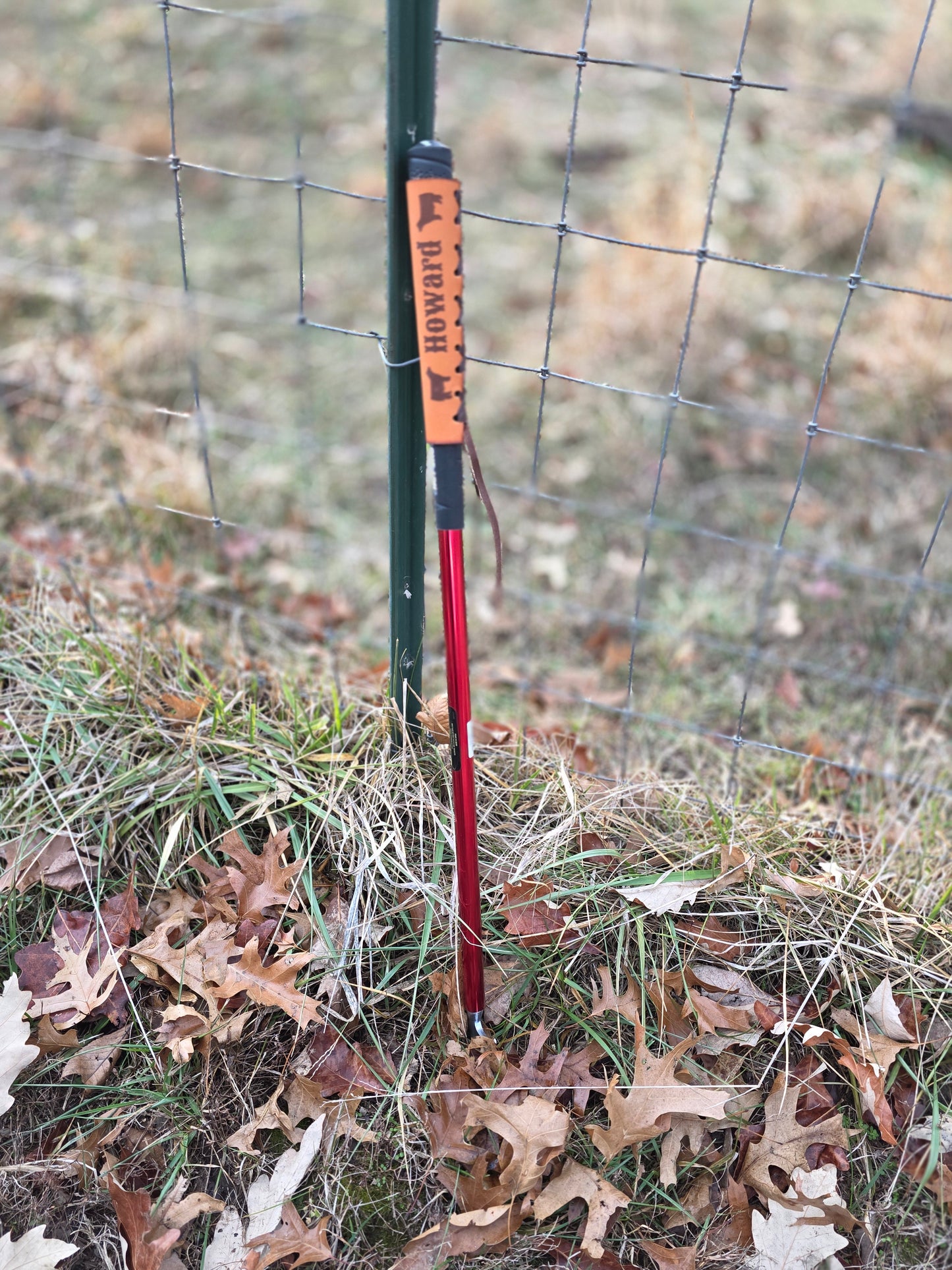 Custom Leather Show Stick Wraps - Laser Engraved