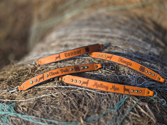 Custom Laser Engraved Show Goat Collar & Chain