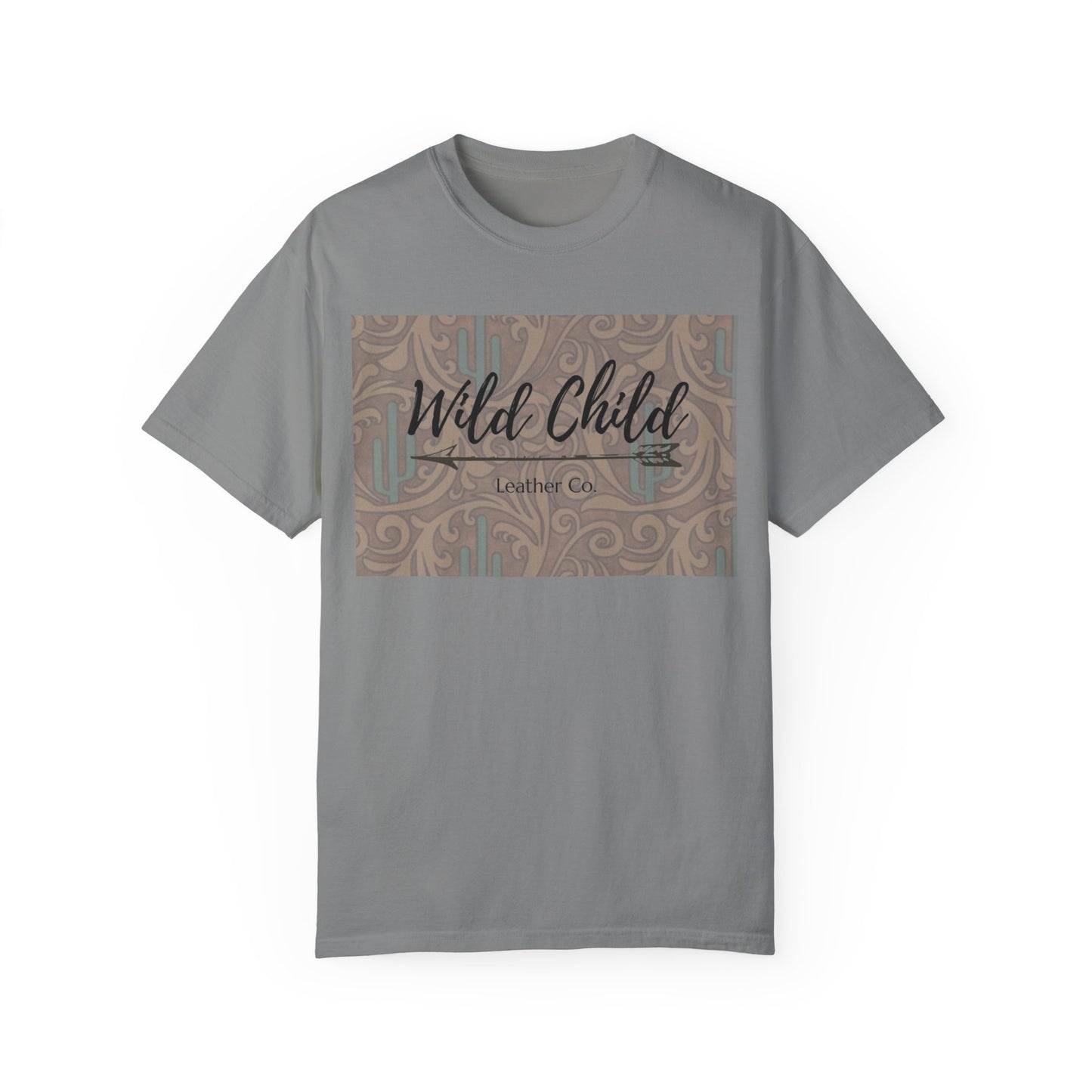 Wild Child Leather Co Tooled Leather & Cactus T-shirt