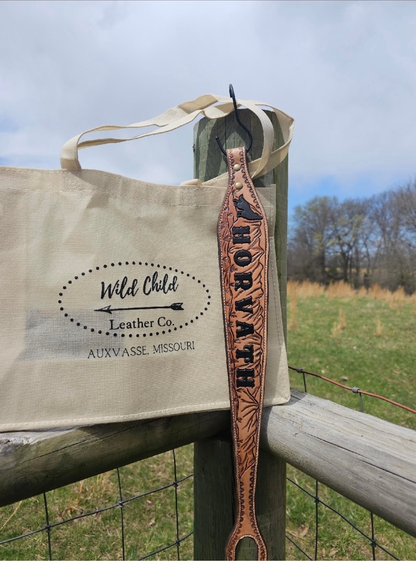 Hand-Tooled Leather Gun Sling — Custom Rifle Strap | Western & Outdoors-Ready