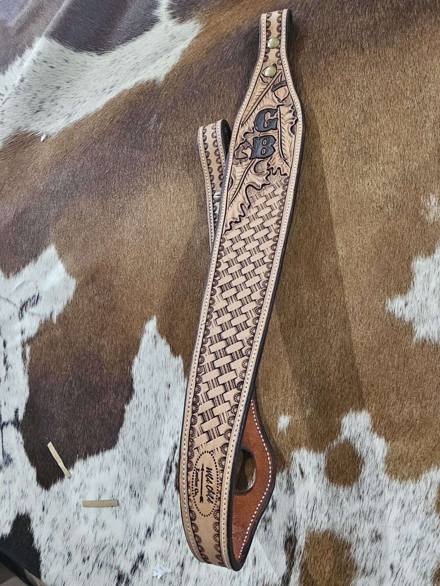 Hand-Tooled Leather Gun Sling — Custom Rifle Strap | Western & Outdoors-Ready