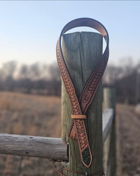 Custom Basketweave & Geometric Stamped Belts