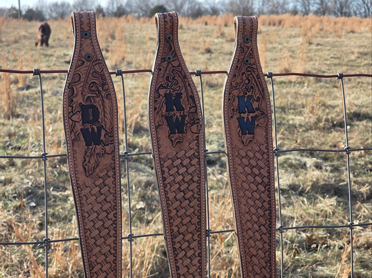 Hand-Tooled Leather Gun Sling — Custom Rifle Strap | Western & Outdoors-Ready