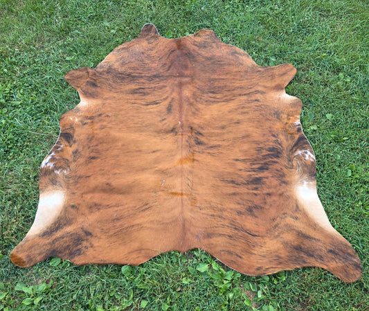 Red Brindle Brazilian Cowhide Rug – Natural Character Hide