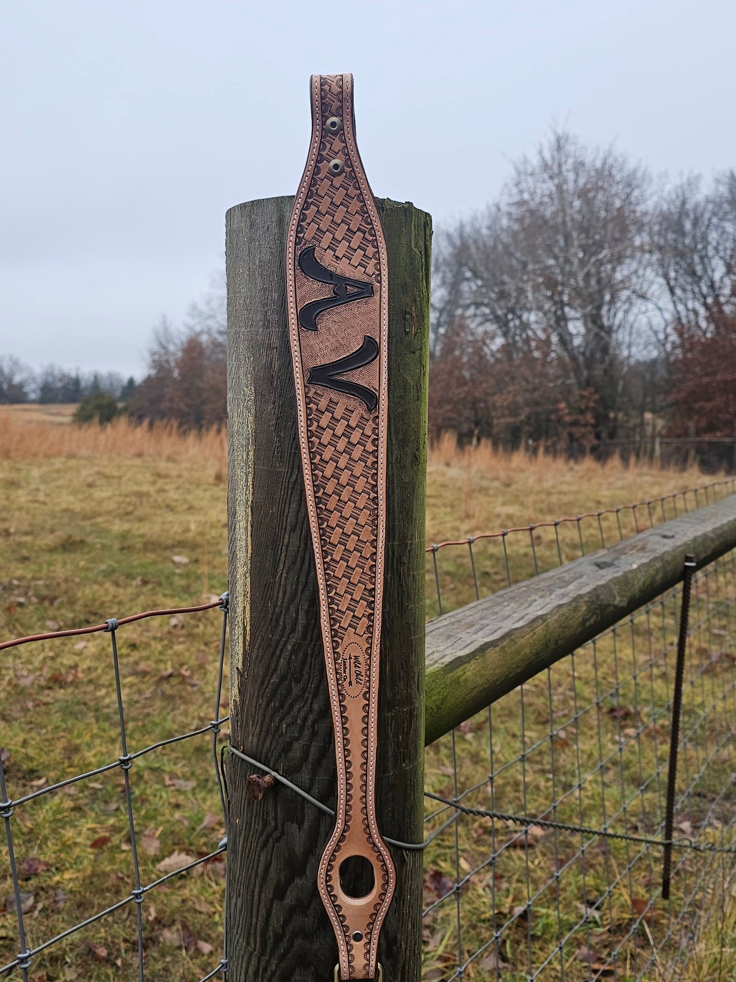 Hand-Tooled Leather Gun Sling — Custom Rifle Strap | Western & Outdoors-Ready